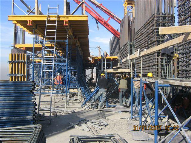 Балочно-ригельная система опалубки стен и перегородок