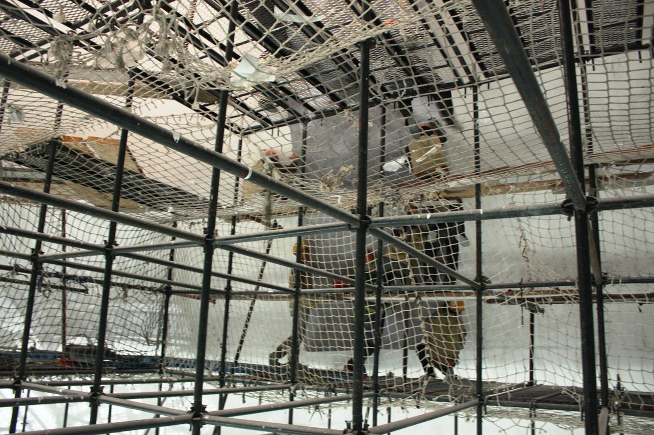 Система лесов с фланцами